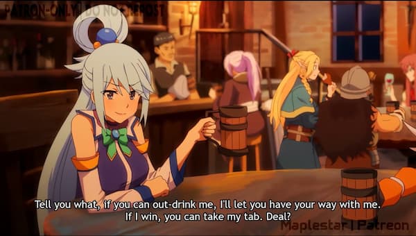 Maplestar Konosuba Aqua audio latino gratis hd